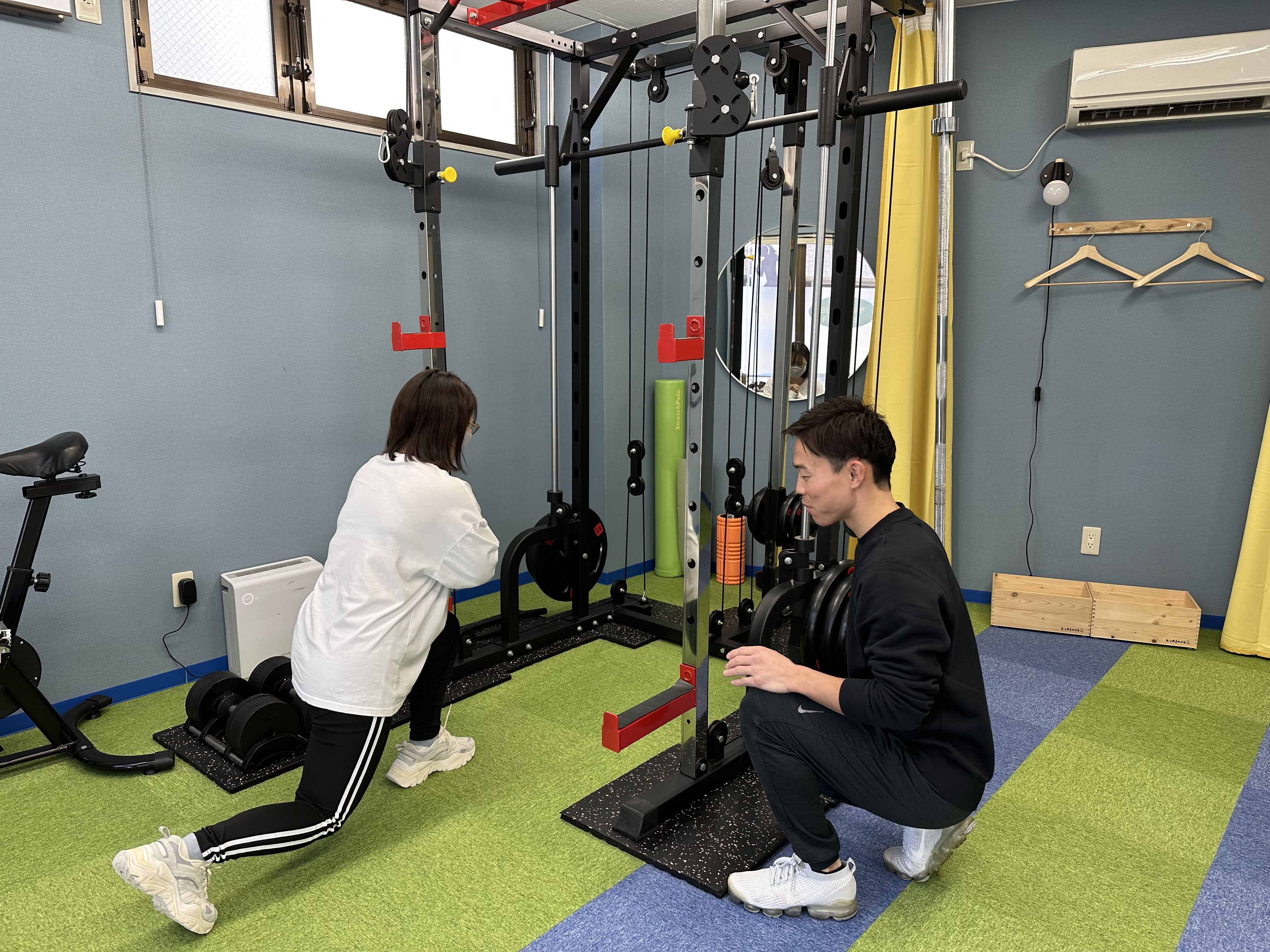 松尾さんのトレーニング風景